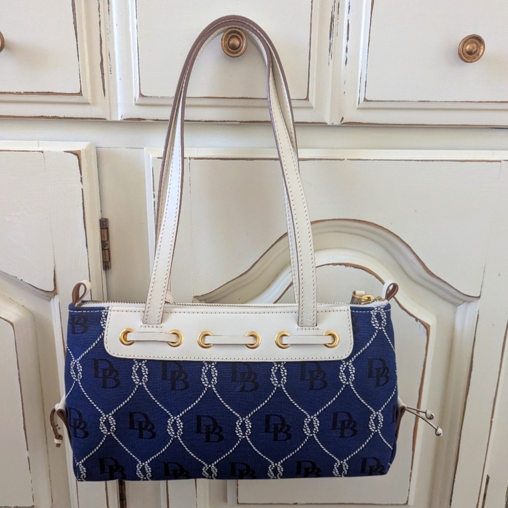 Dooney & Bourke Blue Monogram Shoulder Bag - Picture 12 of 12